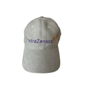 HeadShot AstraZeneca Logo Baseball Cap Khaki Tan Adjustable Dad Hat‎ Corporate